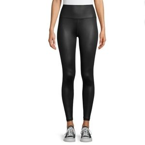 NWT. Scorpio Sol Women's Active High Waist Leggings. Black Gloss. Small